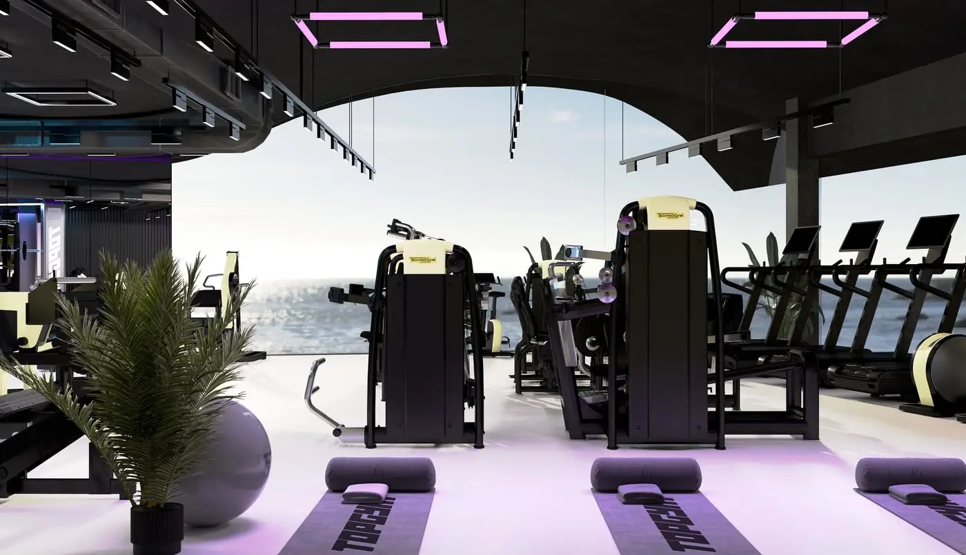 TOPGYM Uluwatu, Gym floor — render