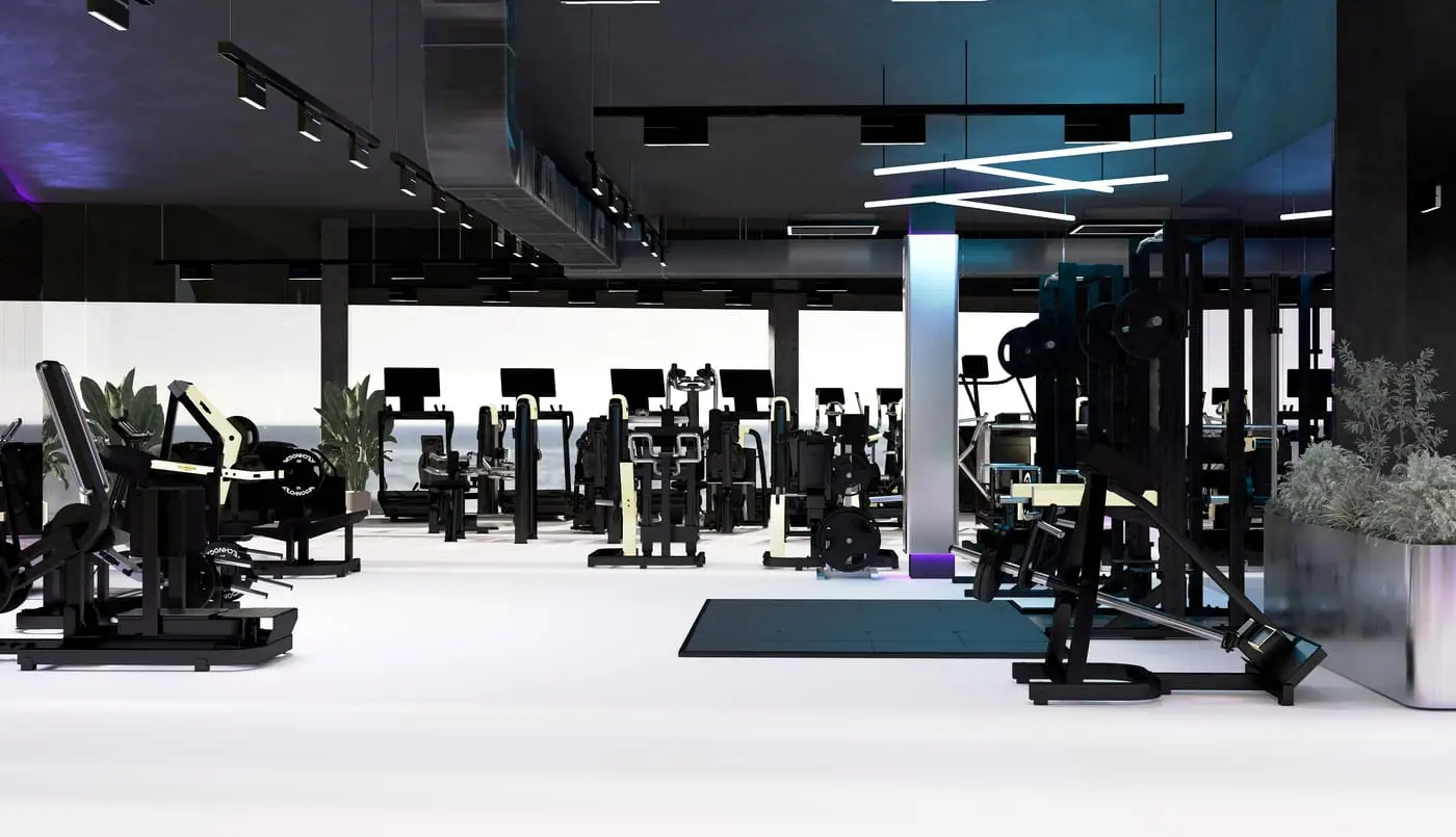TOPGYM Uluwatu, Gym floor — render