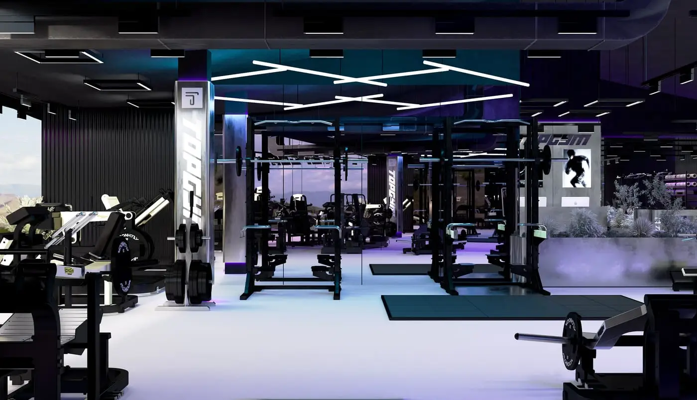 TOPGYM Uluwatu, Gym floor — render