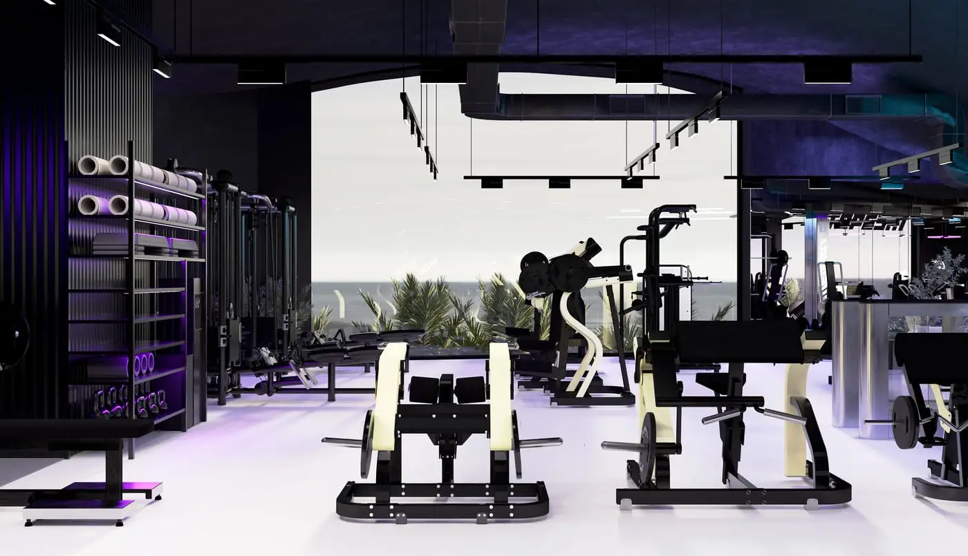 TOPGYM Uluwatu, Gym floor — render