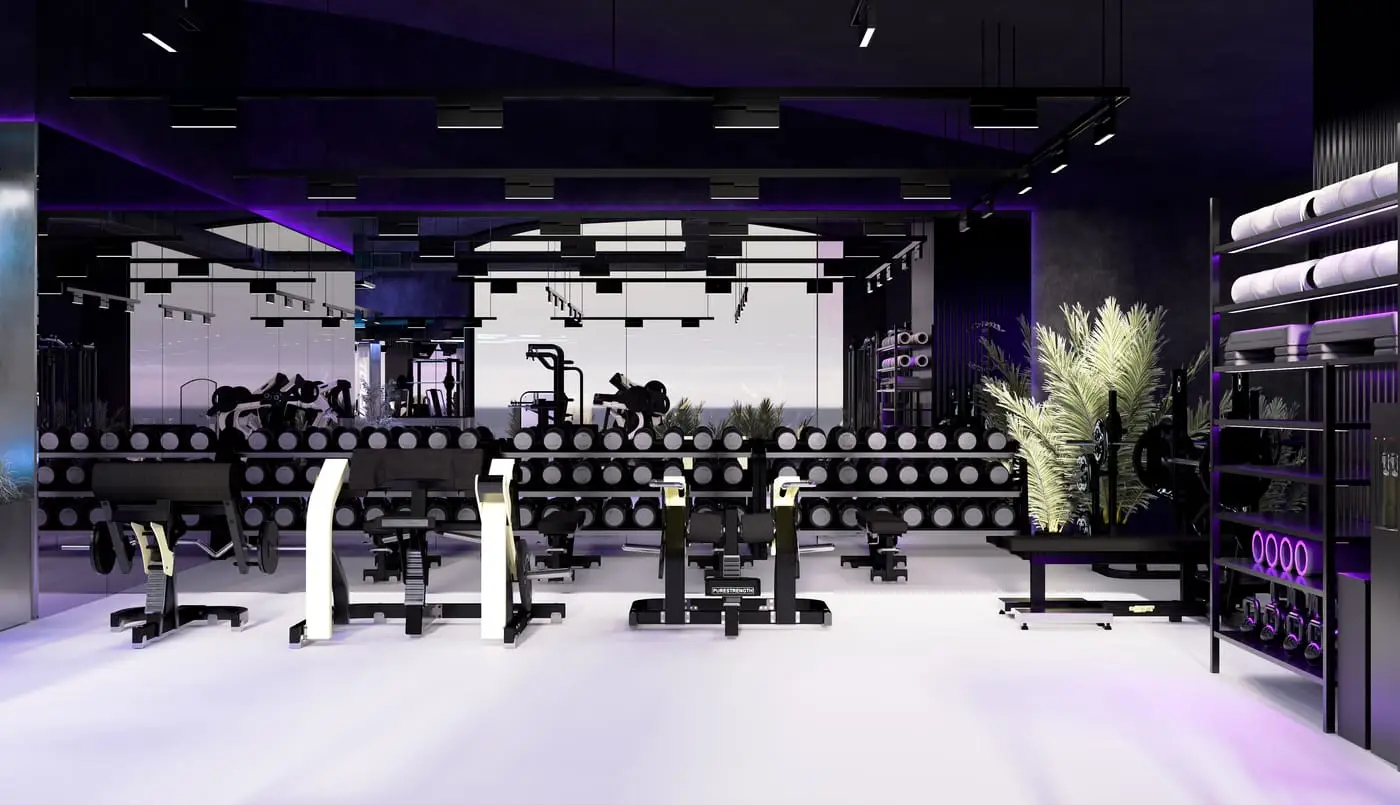 TOPGYM Uluwatu, Gym floor — render