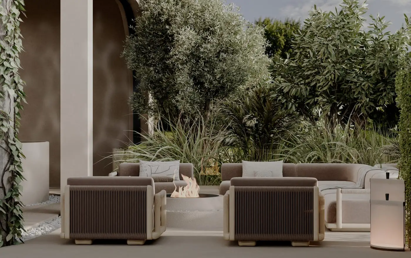 TOPGYM Uluwatu, Pool lounge — render