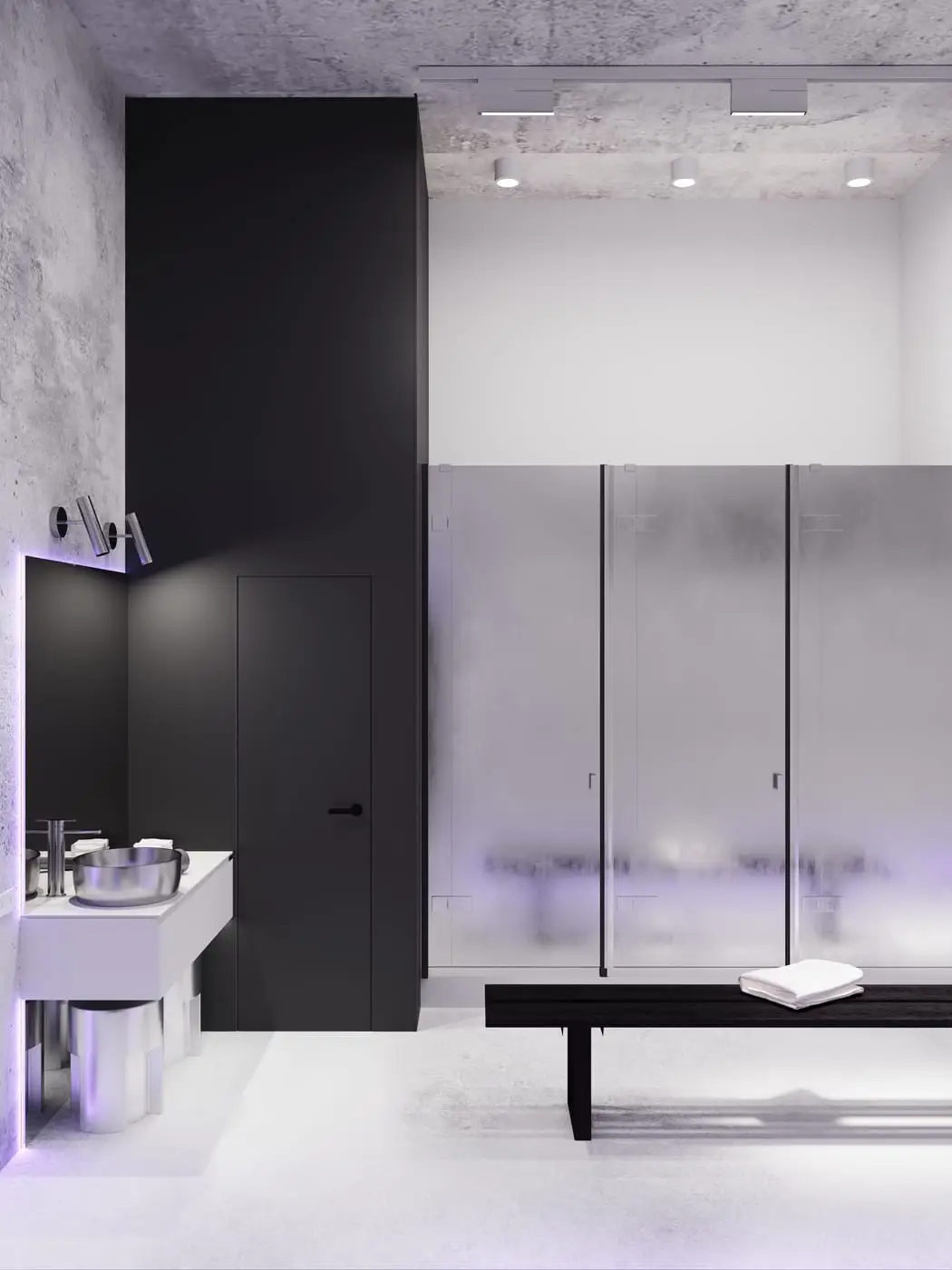 TOPGYM Uluwatu, Changing rooms and showers — render